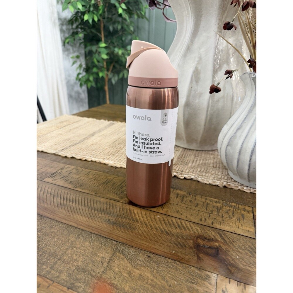 Special Edition Owala 32oz Stainless Steel FreeSip Water Bottle- In Good Company